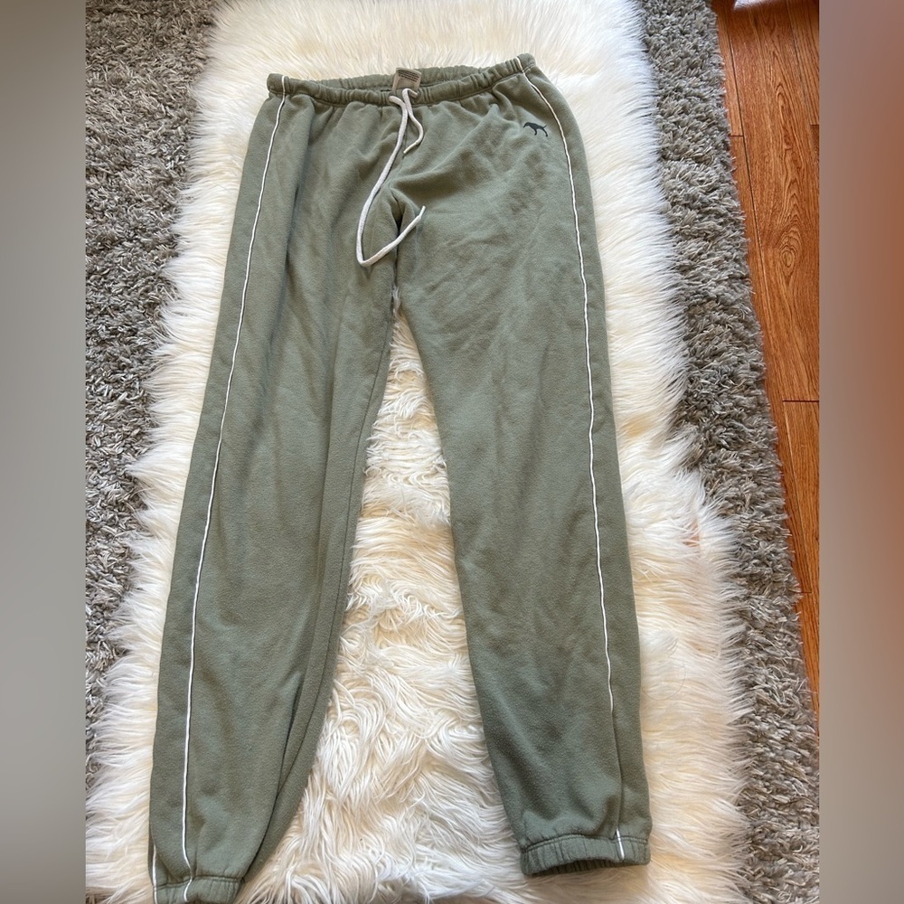 Olive Green Drawstring Joggers